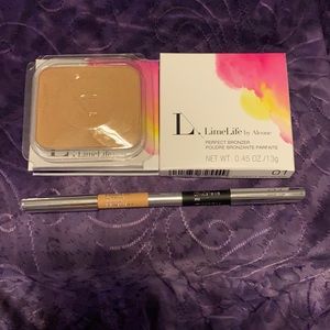 Limelife Perfect Bronzer 01 & AM/PM Eyeliner NIB